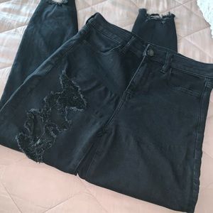 American Eagle Jeggings in Black Blaze